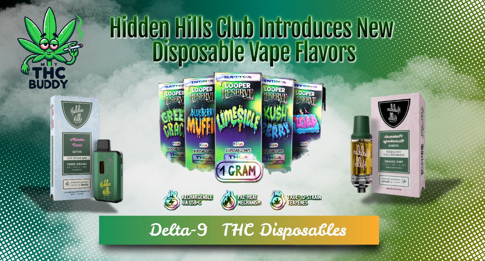 Hidden Hills Club Introduces New Disposable Vape Flavors