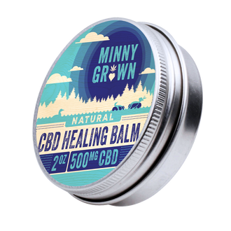 Minny Grown CBD HEALING BALM 2OZ 500MG CBD
