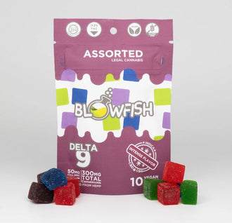 BLOWFISH ASSORTED DELTA 9 GUMMIES INDICA-SLEEP