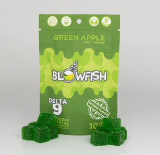BLOWFISH GREEN APPLE DELTA 9 GUMMIES INDICA-SLEEP