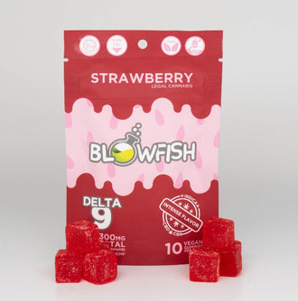 BLOWFISH STRAWBERRY DELTA 9 GUMMIES INDICA-SLEEP