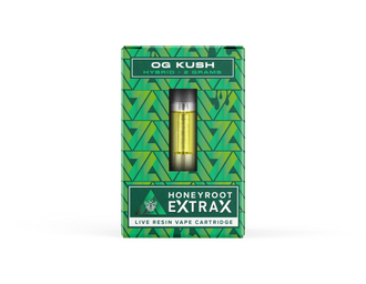 HONEYROOT EXTRAX LIVE RESIN VAPE CARTRIDGE OG KUSH HYBRID