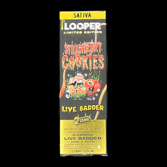LOOPER Live Badder 2G Disposable Strawberry Cookies