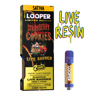 LOOPER LIVE BADDER 2G CARTRIDGE STRAWBERY COOKIES