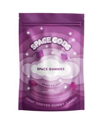 SPACE GODS SPACE GUMMIES GRAPE GALAXY 10MG-10PK