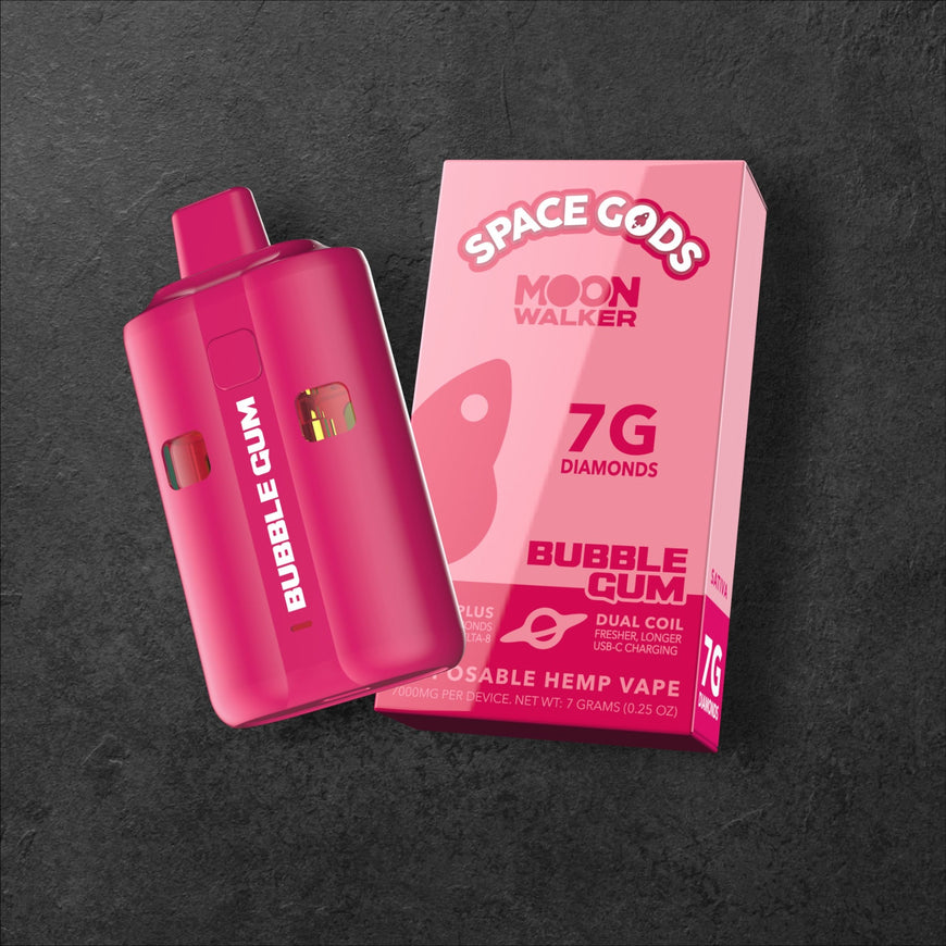 Buy Space Gods Moon Walker Bubble Gum 7G Disposable Vape Buy Space Gods Moon Walker Bubble Gum 7G Disposable Vape