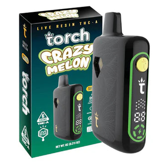 TORCH PULSE 6G LIVE RESIN THC-A DISPOSABLE CRAZY MELON-SATIVA