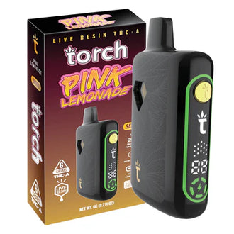 TORCH PULSE 6G LIVE RESIN THC-A DISPOSABLE PINK LEMONADE-SATIVA