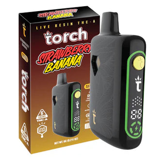 TORCH PULSE 6G LIVE RESIN THC-A DISPOSABLE STRAWBERRY BANANA-SATIVA