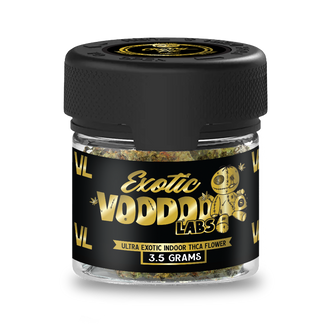 VOODOO LABS ULTRA EXOTIC INDOOR THCA FLOWER BANANNA MAC 3.5 GRAMS HYBRID