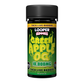 LOOPER THCA LIVE BADDER GUMMIES 10,000MG GREEN APPLE OG