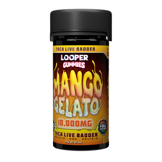 LOOPER THCA LIVE BADDER GUMMIES 10,000MG MANGO GELATO