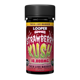 LOOPER THCA LIVE BADDER GUMMIES 10,000MG STRAWBERRY KUSH