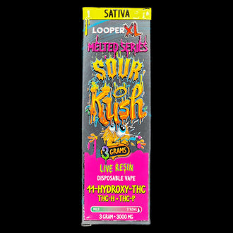 LOOPER Melted Series Live Resin XL 3G Disposable Sour Kush