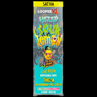 LOOPER Lifted Series Live Resin XL 3G Disposable Sour Lemon