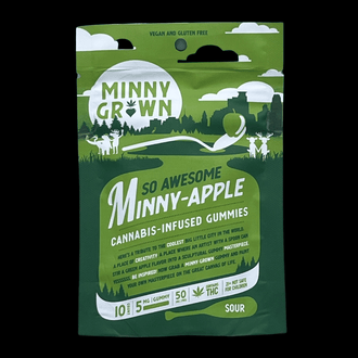 MINNY GROWN Minny-Apple 5mg THC Gummy 10 gummies per pack Sativa