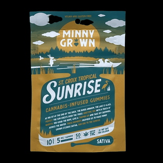 MINNY GROWN Sunrise 5mg THC Gummy 10 gummies per pack Sativa
