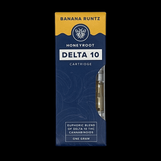 HONEYROOT 1G Delta 10 Cartridges Banana Runtz Sativa