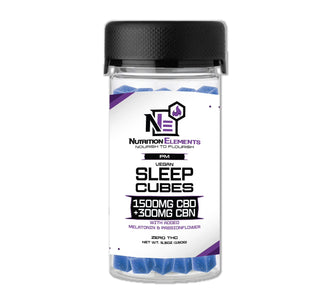 NUTRITION ELEMENTS SLEEP CUBES 1500MG CBD 300MG CBN WITH MELATONIN & PASSION FLOWER