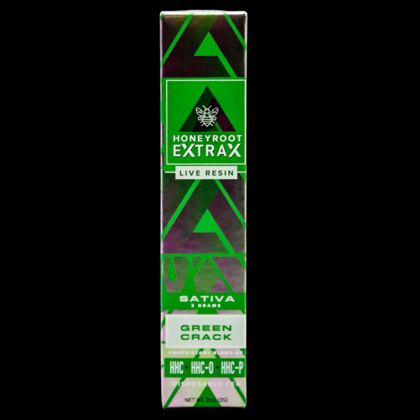 HONEYROOT Extrax Green Crack Disposable Sativa | MyTHCBuddy.com