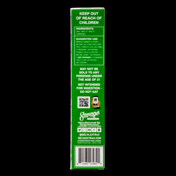 HONEYROOT Extrax Green Crack Disposable Sativa | MyTHCBuddy.com