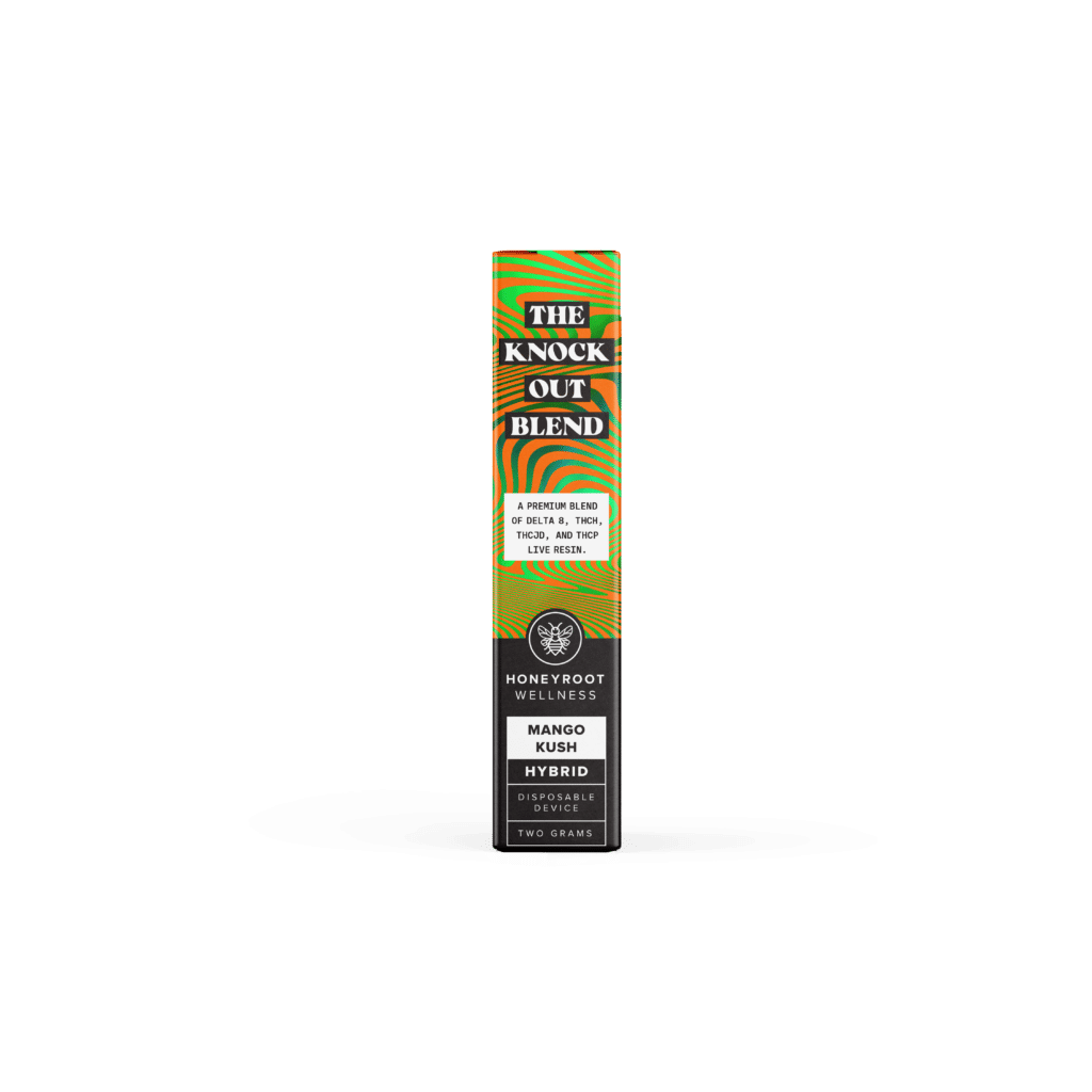 HONEYROOT Knockout Blend MANGO KUSH Disposable HYBRID LIVE RESIN