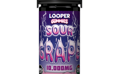 LOOPER THCA, D-9, HHC, D-8 GUMMIES 10,000MG SOUR GRAPE