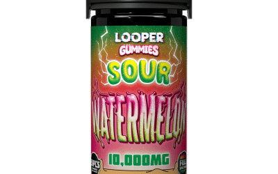 LOOPER THCA, D-9, HHC, D8 GUMMIES 10,000MG SOUR WATERMELON